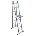 Escalera de aluminio plegable multiusos telescópica de 15.5ft 4.7 m extensible